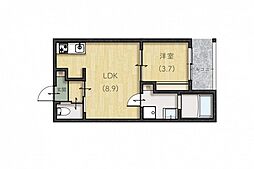 leLien広町田 1LDKの間取図画像