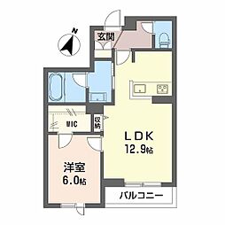ピアヌーラ翠 1LDKの間取図画像