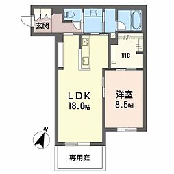 ピアヌーラ翠 1LDKの間取図画像