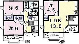 フォレストコートA 3LDKの間取図画像