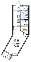 レオネクスト太田川 1Kの間取図画像