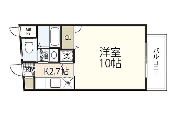 センテニアル己斐本町 ｜広島県広島市西区己斐本町1丁目(賃貸マンション1K・3階・27.40㎡)の写真 その2