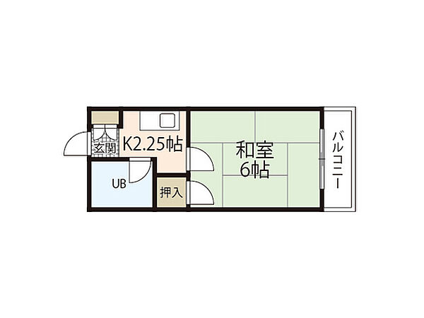 広島県広島市西区草津梅が台(賃貸マンション1K・3階・18.00㎡)の写真 その2