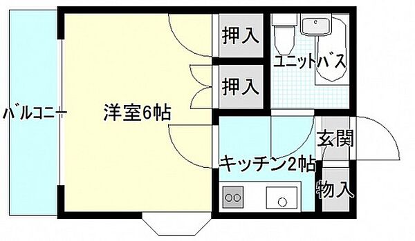 ポエム矢賀 ｜広島県広島市東区矢賀新町1丁目(賃貸マンション1K・3階・18.00㎡)の写真 その2