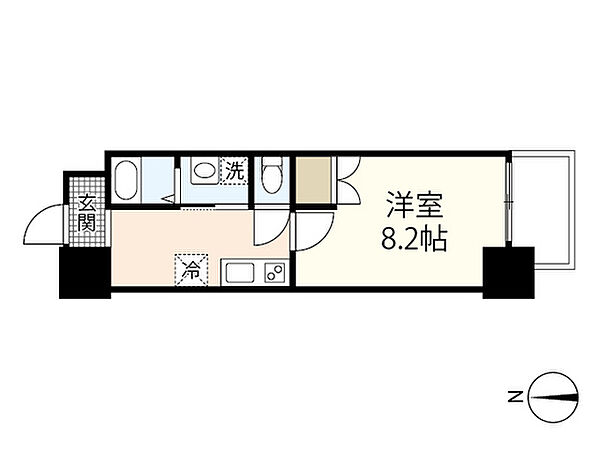 フレッド ｜広島県広島市中区大手町5丁目(賃貸マンション1K・9階・29.10㎡)の写真 その2