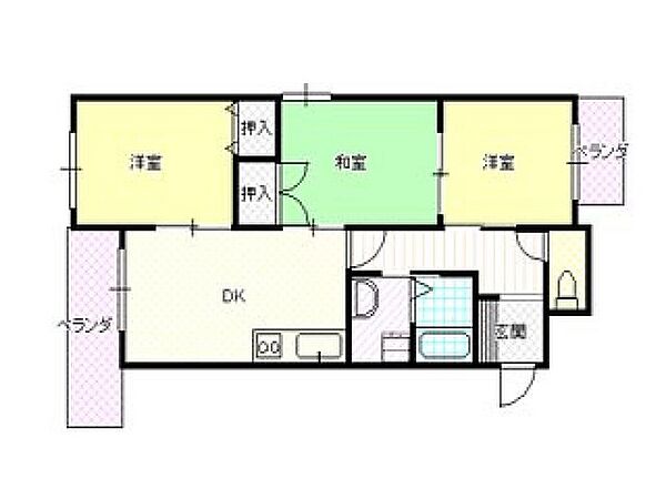 エスポワール舟入 ｜広島県広島市中区舟入中町(賃貸マンション3LDK・4階・60.50㎡)の写真 その2