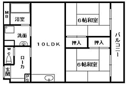 間取図画像 2LDK
