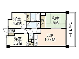 広島県広島市西区井口鈴が台1丁目（賃貸マンション3LDK・3階・59.75㎡） その2