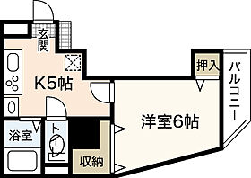 Ｋ2ビル  ｜ 広島県広島市中区吉島西1丁目（賃貸マンション1DK・2階・22.03㎡） その2