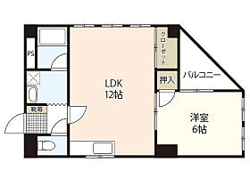 福地産業十日市ビル  ｜ 広島県広島市中区十日市町2丁目（賃貸マンション1LDK・4階・41.30㎡） その1