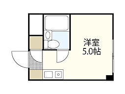 リヴァージュ広瀬北 11階ワンルームの間取り