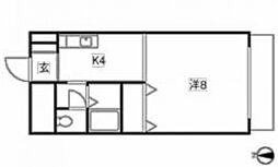 ソフィエール矢賀新町 2階1Kの間取り