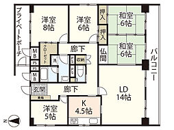 間取図画像 5LDK