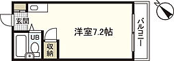 藤崎ビル2 1階ワンルームの間取り