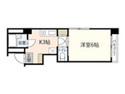 コートＭ 5階1Kの間取り
