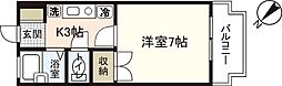 アーバン田部2 1Kの間取図画像