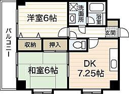 間取図画像 2DK