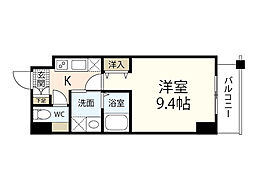 VRIOFuchuAve. 1Kの間取図画像