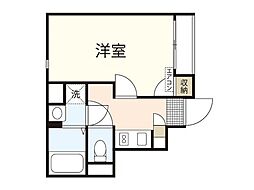 レオパレスアネックス 1Kの間取図画像