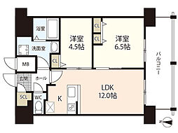 S-RESIDENCE国泰寺一丁目 2LDKの間取図画像