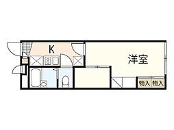 レオパレスTakeuchi 1Kの間取図画像