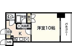 サムティレジデンス平和大通り 1Kの間取図画像
