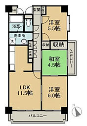 マイン東高須 3LDKの間取図画像