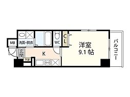 S-RESIDENCE宇品5丁目1 1Kの間取図画像