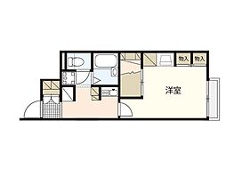 レオパレス三宅 1Kの間取図画像
