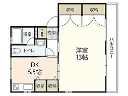 RCBOX 1DKの間取図画像
