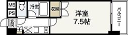 リバーメゾン横川 1Kの間取図画像