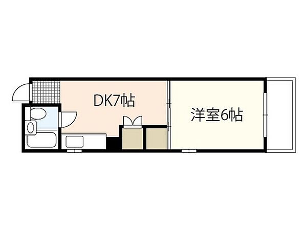 和秀舟入本町ビル ｜広島県広島市中区舟入本町(賃貸マンション1DK・5階・24.00㎡)の写真 その2