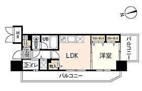 ファビュラス曙  ｜ 広島県広島市東区曙2丁目（賃貸マンション1LDK・8階・32.43㎡） その2