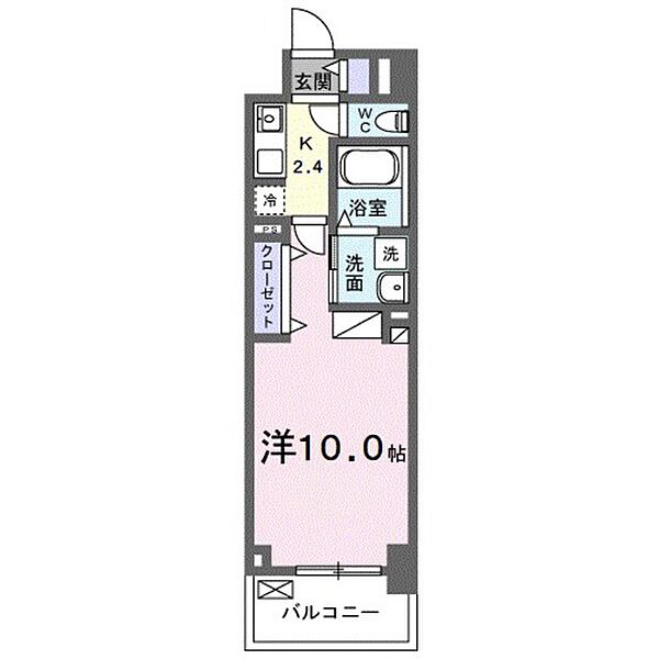 広島県東広島市西条朝日町(賃貸マンション1K・3階・30.81㎡)の写真 その2