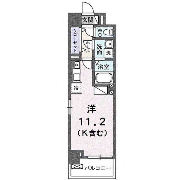 広島県東広島市西条朝日町(賃貸マンション1R・3階・30.98㎡)の写真 その2