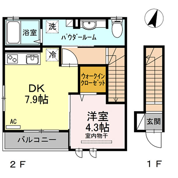 セジュール皆実II ｜広島県広島市南区皆実町4丁目(賃貸アパート1DK・2階・39.50㎡)の写真 その2