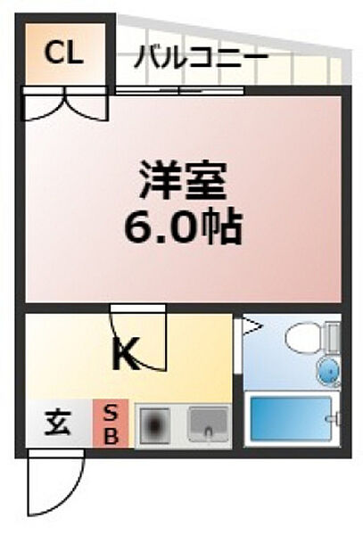 西翠ビル ｜広島県広島市南区西翠町(賃貸マンション1K・2階・18.14㎡)の写真 その2