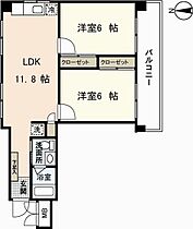 広島県広島市西区三滝本町1丁目（賃貸マンション2LDK・4階・46.53㎡） その2