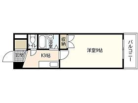 広島県広島市東区光町1丁目（賃貸マンション1K・3階・25.48㎡） その2