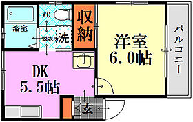 グリーン若葉  ｜ 広島県広島市南区皆実町4丁目（賃貸アパート1DK・1階・26.00㎡） その2