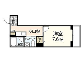 リビエーヌII 202 ｜ 広島県広島市中区宝町（賃貸マンション1K・2階・29.33㎡） その1