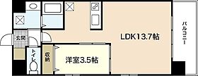 広島県広島市南区西蟹屋1丁目（賃貸マンション1LDK・6階・42.88㎡） その2