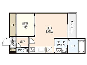 広島県安芸郡海田町新町（賃貸アパート1LDK・1階・30.55㎡） その2