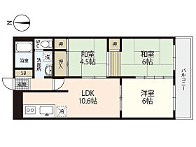 ビアンカ府中  ｜ 広島県安芸郡府中町千代（賃貸マンション3LDK・6階・58.20㎡） その2