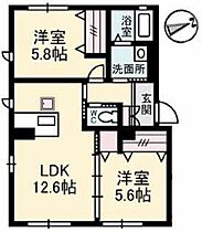 広島県東広島市西条中央3丁目（賃貸アパート2LDK・1階・56.93㎡） その2