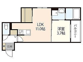 エクシア廿日市  ｜ 広島県廿日市市須賀（賃貸アパート1LDK・3階・34.58㎡） その2