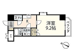ENISHU己斐本町 7階1Kの間取り