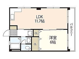 間取図画像 1LDK