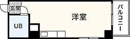 ＬＵＣＩＲ十日市 2階ワンルームの間取り