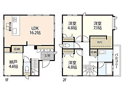 高須台Ｍ邸貸家 3SLDKの間取り
